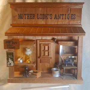 Old West Diorama MOTHER LODE'S ANTIQUES antique/vintage